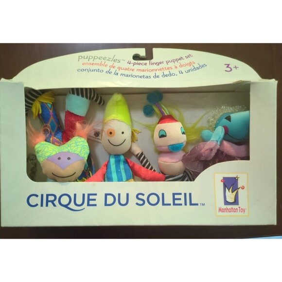 Cirque Du Soleil Finger Puppets Set Of 4 By Manhattan Toy Puppeezles - Picture 1 of 5